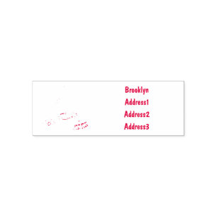 Besen & Mopp Cartoon-Illustration Permastempel