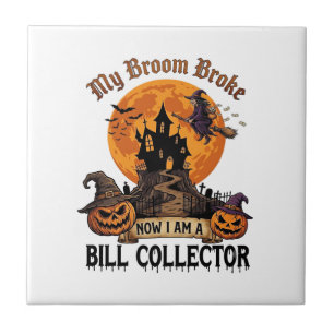 Besen zerbrach Geldeintreiber Halloween Spukhaus Fliese
