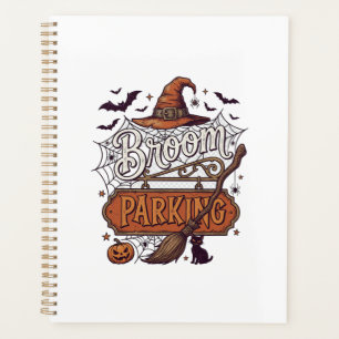 Besenparkplatz Halloween Hexenhut Besenstiel Schwa Planer