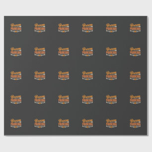 Besenparkplatz Halloween-Vektordesign_1 Geschenkpapier