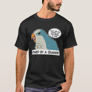 Besessen durch einen blauen Quäker T-Shirt