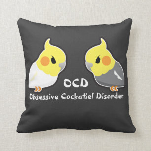 Besessene Cockatiel-Störung Kissen
