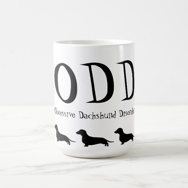 Besessene Dackel-Störung Kaffeetasse (Mittel)