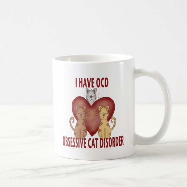 Besessene Katzen-Störung Kaffeetasse (Rechts)