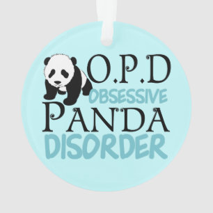 Besessene Panda-Störung Ornament