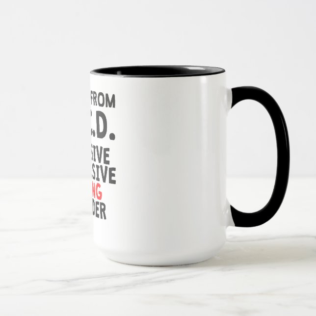 Besessene zwingende radfahrenstörung tasse (Rechts)