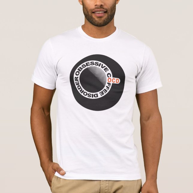 Besessener Kaffee-Störungs- (OCD)T - Shirt (Vorderseite)