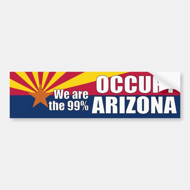 Besetzen Sie Arizona-Autoaufkleber Autoaufkleber (Vorne)