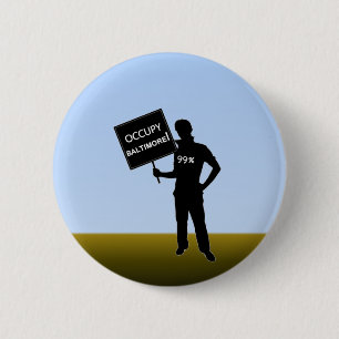 Besetzen Sie Baltimore-Zeichen Button