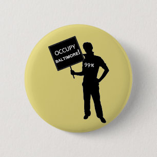 Besetzen Sie Baltimore-Zeichen Button
