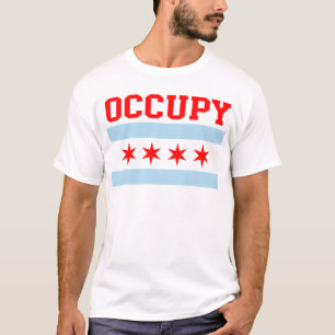 Besetzen Sie Chicago-Flaggent-shirt T-Shirt