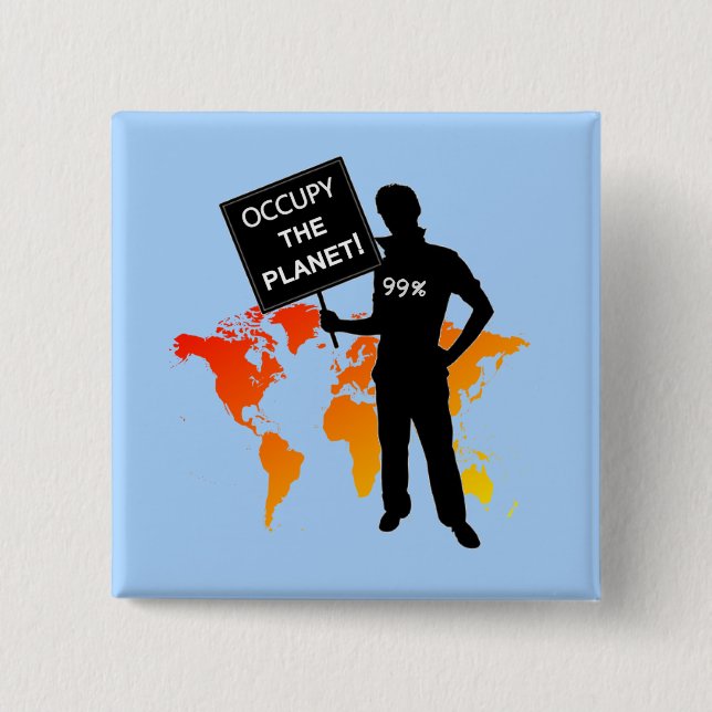 Besetzen Sie das Planeten-Zeichen Button (Vorderseite)