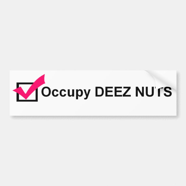 Besetzen Sie Deez Nuss-Autoaufkleber Autoaufkleber (Vorne)