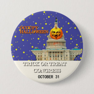 Besetzen Sie Halloween Button