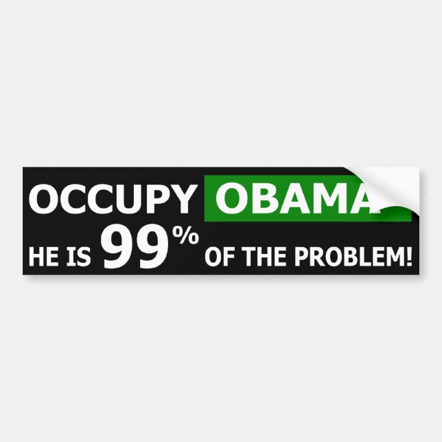 Besetzen Sie Obama-Straßen-Autoaufkleber Autoaufkleber (Vorne)