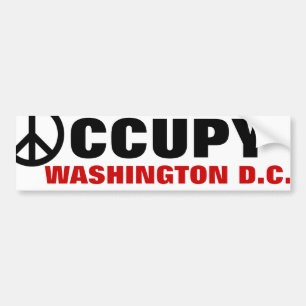 BESETZEN SIE WASHINGTON-DC AUTOAUFKLEBER