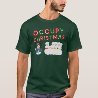 Besetzen Sie Weihnachtsstrickjacke T-Shirt