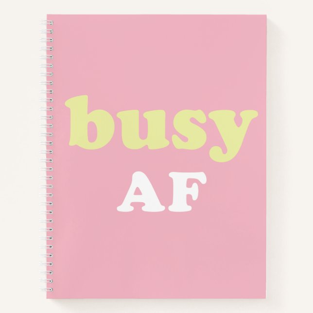 Besetzt Notebook Notizbuch (Vorderseite)