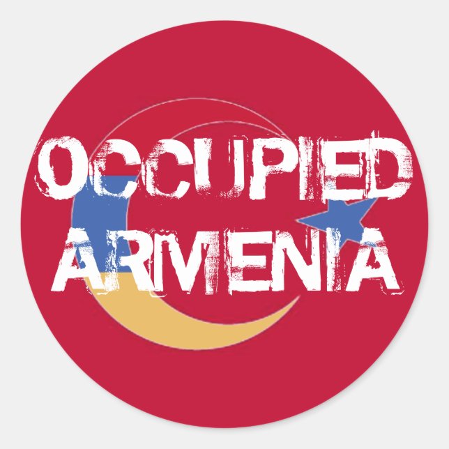Besetzte armenische Aufkleber (Vorderseite)