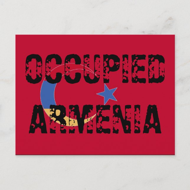 Besetzte Armenische Postkarte (Vorderseite)