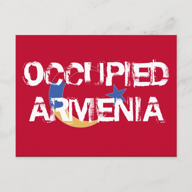 Besetzte Armenische Postkarte (Vorderseite)