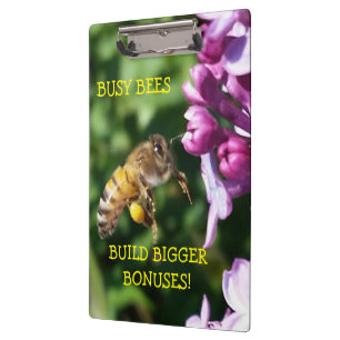 Besetzte Bienen bauen größere Boni auf Klemmbrett