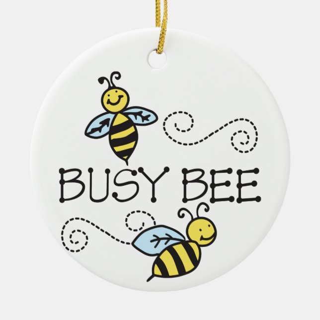 Besetzte Bienen Keramik Ornament (Vorne)