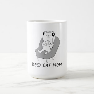 Besetzte Cat-Mama Kaffeetasse