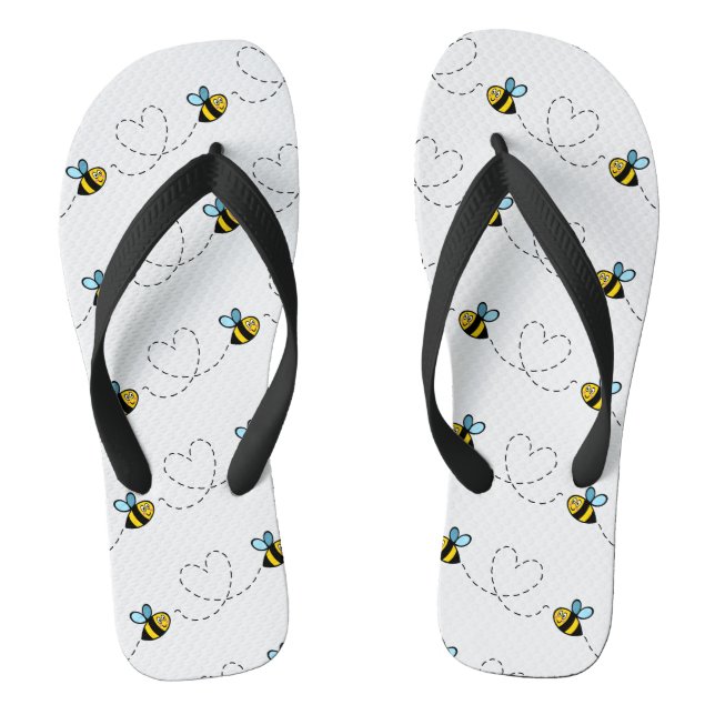 Besetzte Flip Flops für das Muster der Hummeln (Fußbett)