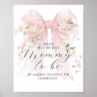Besetzte Mama Ansprache Floral Bow Girl Babydusche