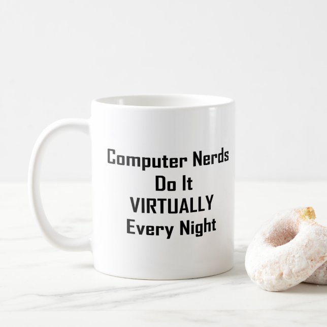 Besetzte Nerd Kaffeetasse (Mit Donut)