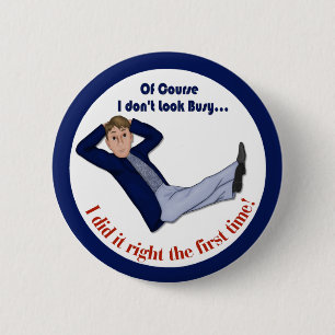 Besetzter Mann Button
