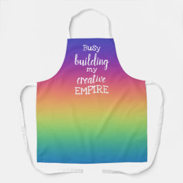 Besetztes Gebäude meine kreative EMPIRE-Regenbogen Schürze