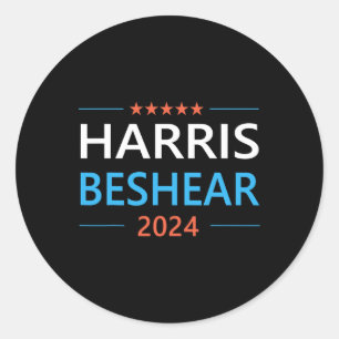 Beshear 2024 für Präsident Patriotic Kamala Democr Runder Aufkleber