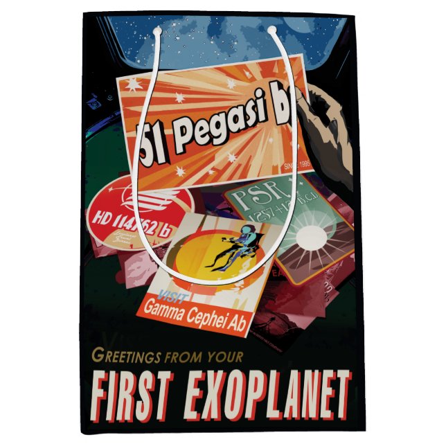 Besichtigen Sie das erste Exoplanet-System von auß Mittlere Geschenktüte (Vorderseite)