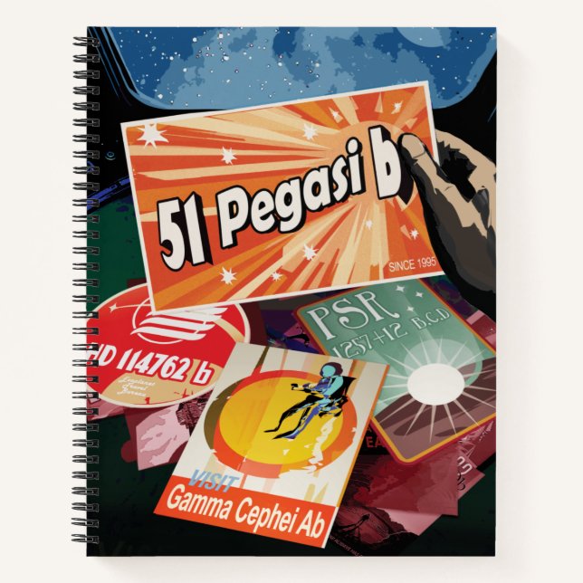 Besichtigen Sie das erste Exoplanet-System von auß Notizbuch (Vorderseite)