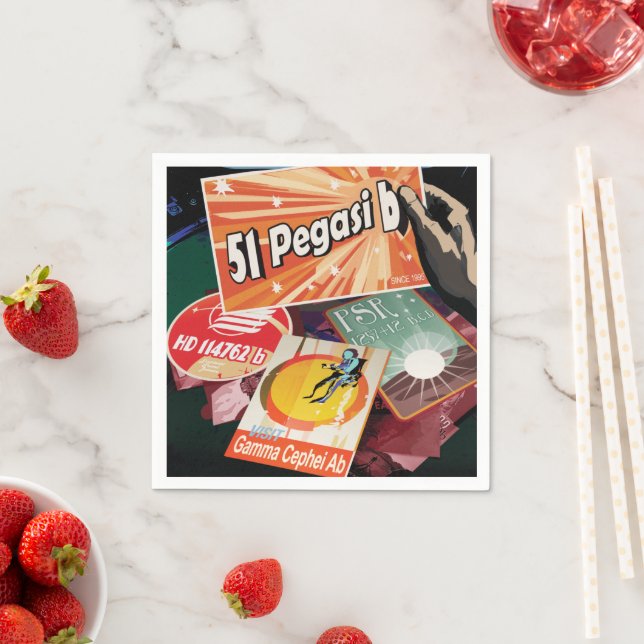 Besichtigen Sie das erste Exoplanet-System von auß Serviette (Beispiel)