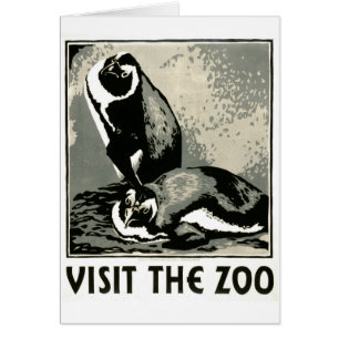 Besichtigen Sie den Zoo - WPA-Plakat -