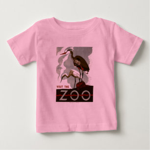 Besichtigen Sie den Zoo - WPA-Plakat - Baby T-shirt