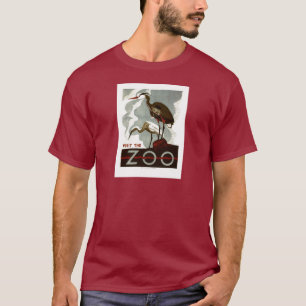 Besichtigen Sie den Zoo - WPA-Plakat - T-Shirt