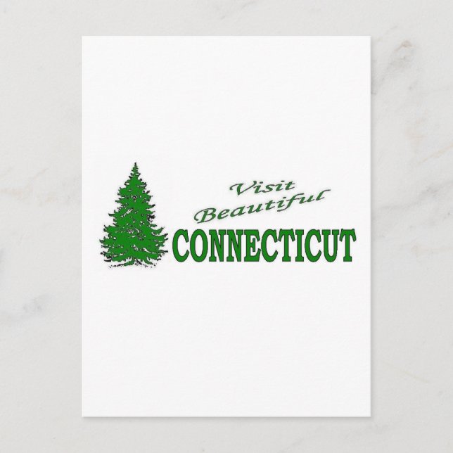 Besichtigen Sie schöne Connecticut Postkarte (Vorderseite)