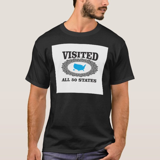 besichtigte alle 50 Staaten T-Shirt (Vorderseite)