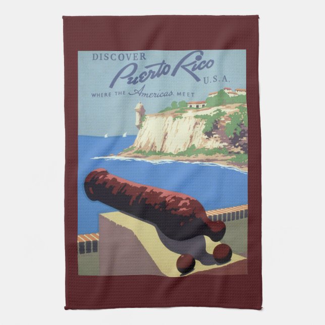 Besichtigung der Festung El Morro, Puerto Rico, Al Geschirrtuch (Vertikal)