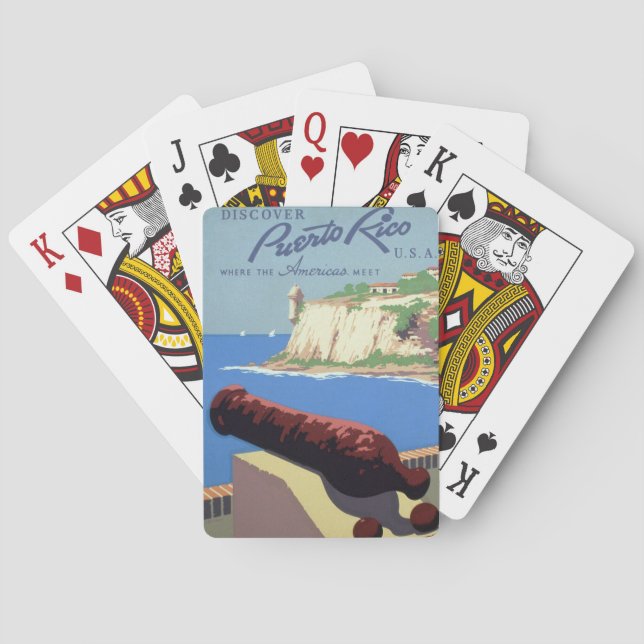 Besichtigung der Festung El Morro, Puerto Rico, Al Spielkarten (Rückseite)