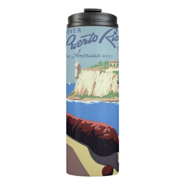 Besichtigung der Festung El Morro, Puerto Rico, Al Thermosbecher (Vorderseite)