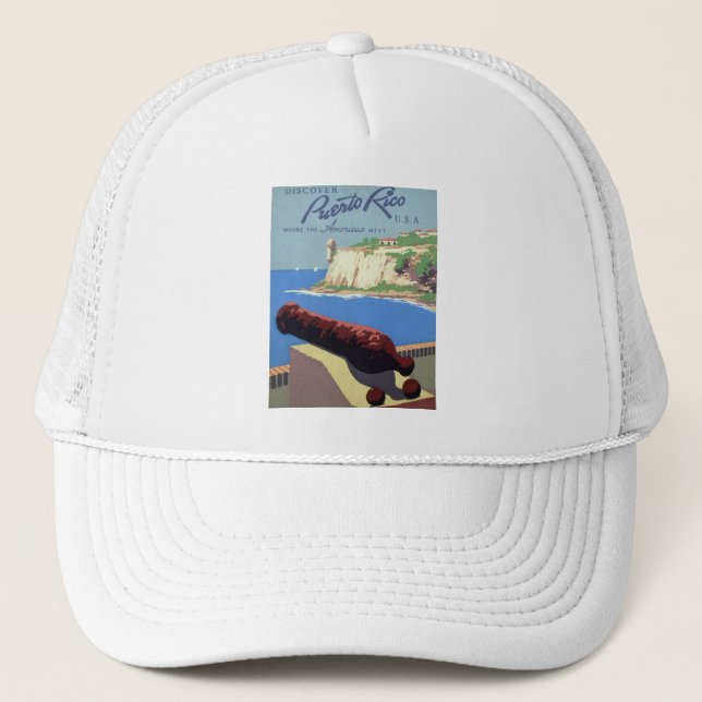 Besichtigung der Festung El Morro, Puerto Rico, Al Truckerkappe (Vorderseite)