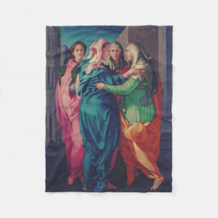 Besichtigung der Jungfrau von Pontormo Fleecedecke