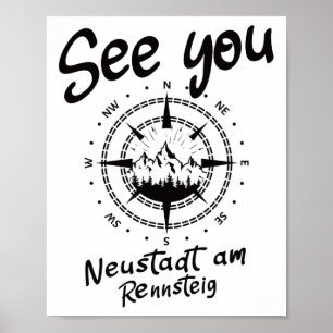 Besichtigung Neustadt Am Rennsteig Urlaub Ski Poster