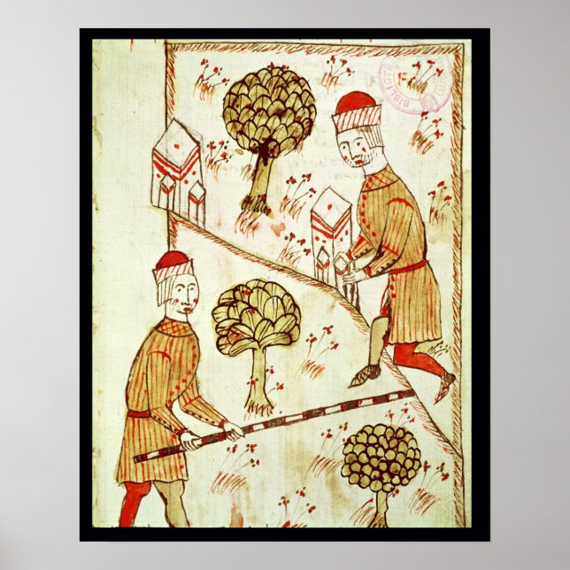 Besichtigung und Abgrenzung von Land Poster (Vorne)