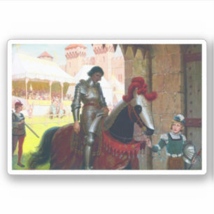 Besiegt, von Edmund Blair Leighton Aufkleber